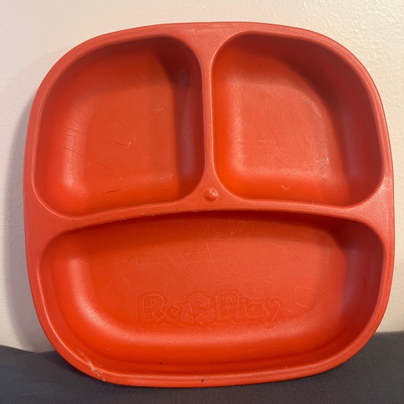 REPLAY Divided Deep Baby Toddler Plates Recycled Eco Friendly BPA Free 8 Plates - Picture 4 of 9